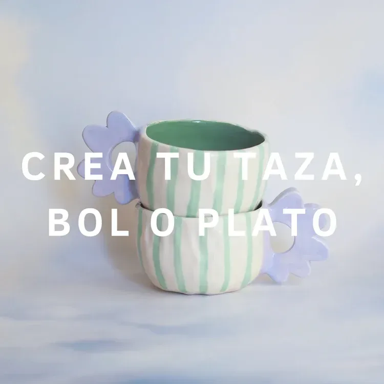 Cartel de Crea tu taza, bol o plato