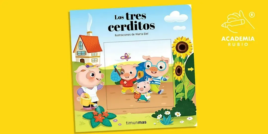 Cartel de Cuentacuento gratuito Los tres cerditos en RUBIO 20 noviembre