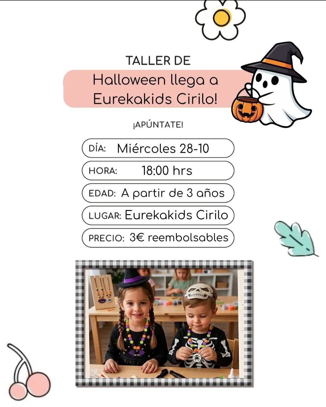 Cartel de Taller de Halloween